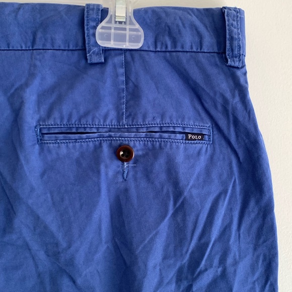 POLO RALPH LAUREN Classic Fit Men’s Pima Cotton Blend Flat Front Chino Shorts 35 - Picture 11 of 13